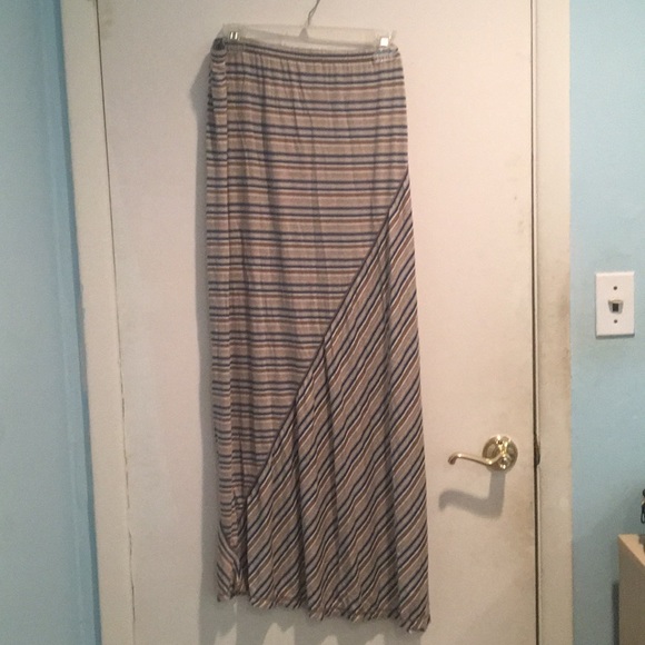 NWT- Striped Maxi Skirt - Picture 1 of 7